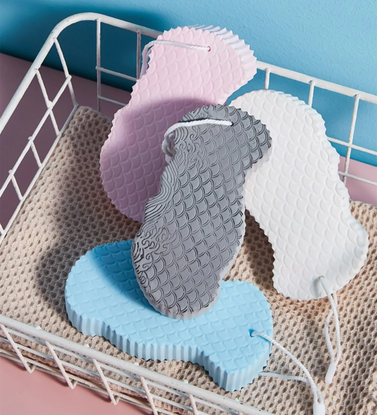Ultra Soft Baby Sponge Shower Brush Exfoliating Body Sponge for Shower Spa Cellulite Massager Dead Skin Remover Sponge