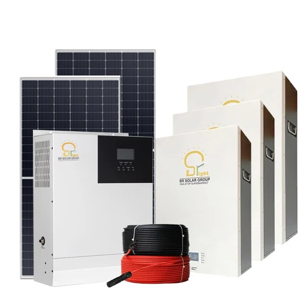 BR SOLAR 10 ква литиевый 24 В 5 12 кВтч LiFePo4 аккумулятор на сетке 48 гибридная Солнечная энергия солнечной системе