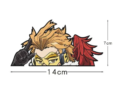 Наклейки на автомобиль 10 видов конструкций Midoriya Izuku персонализированные Bakugou Katsuki аниме 3D-печать царапины наклейки лобовое стекло автомобиля