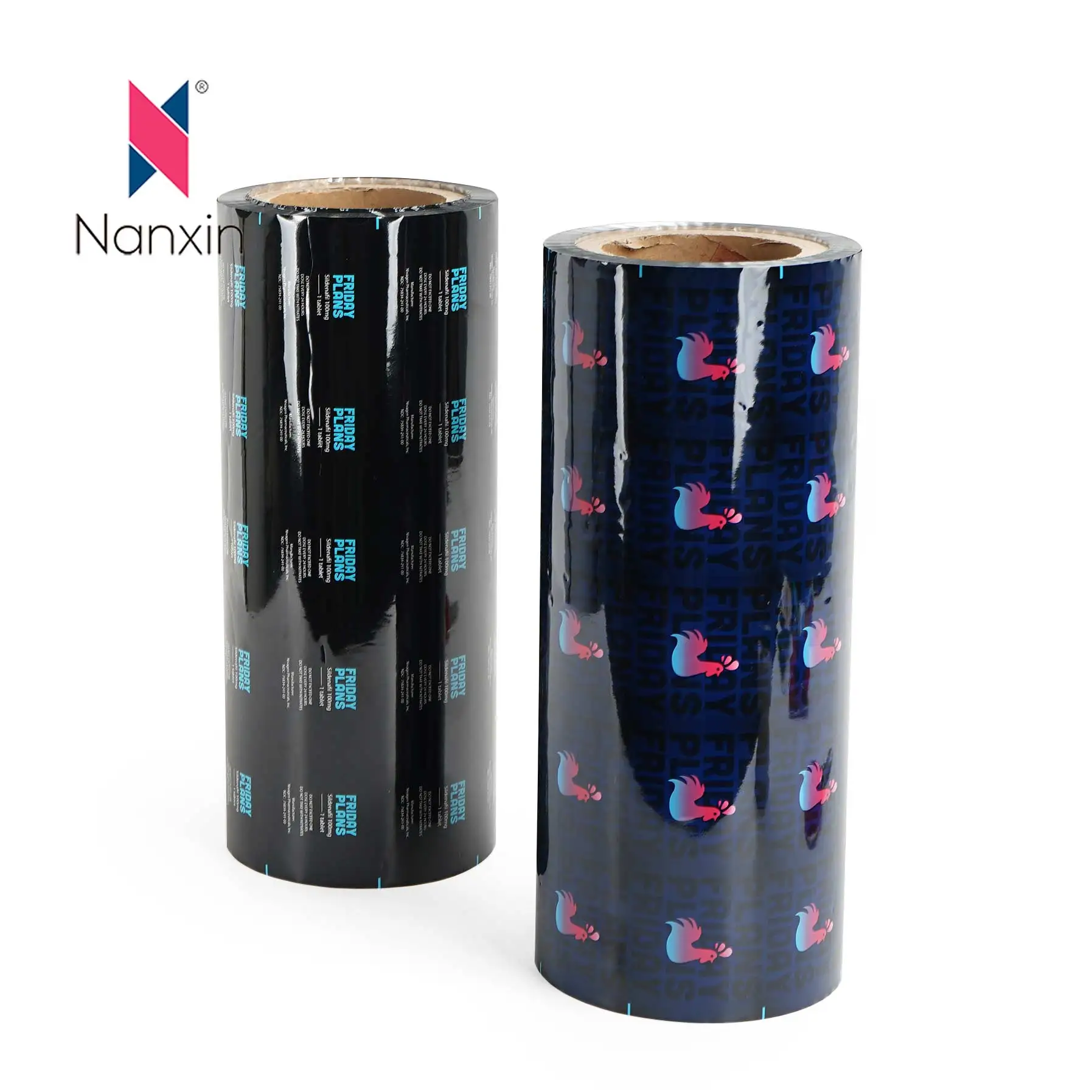 Black Aluminum Foil Bag Tea Powder Automatic Food Packaging Film Roll