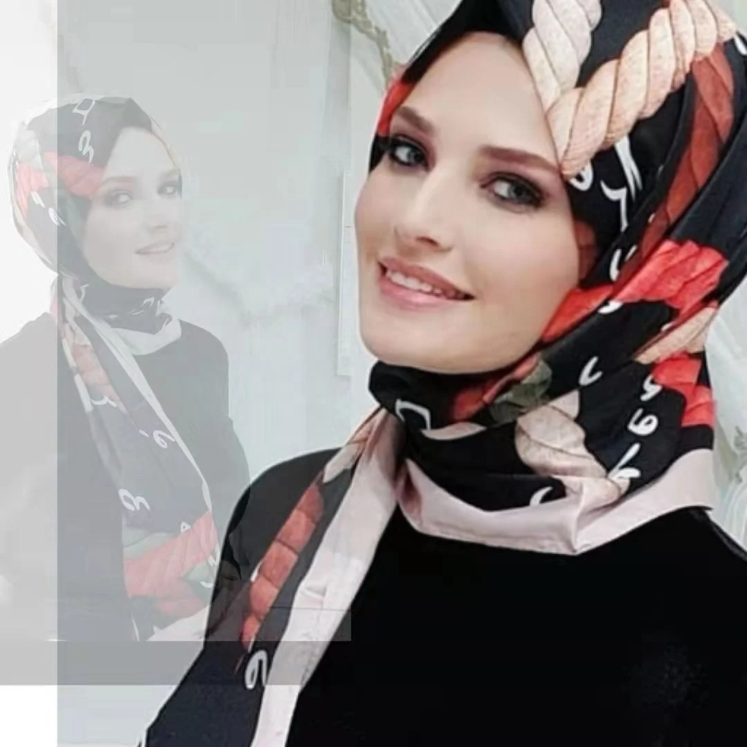 MOTIVE FORCE 2024 Trends Malaysia Middle East Pakistan Hemp Rope Printed Chiffon Wholesale Turkish Hijab Suppliers