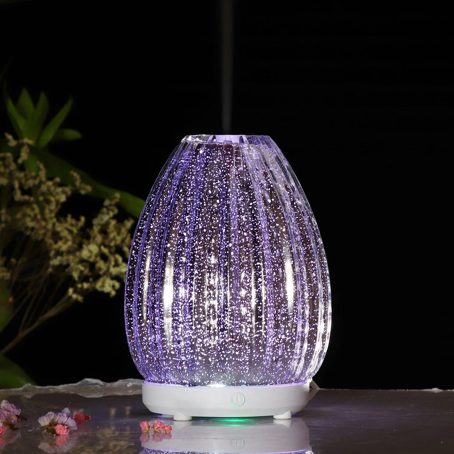 
Made In China Low Price Essential Oil Diffuser 100ml Glitter Glass Aroma Diffuser For Office 