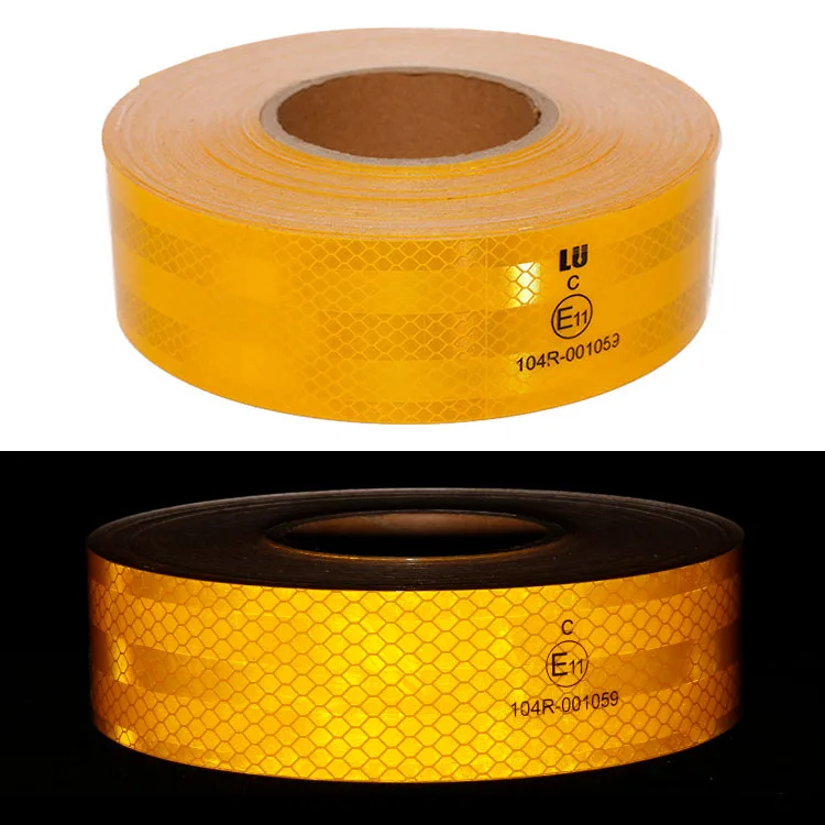 High Visibility India Safety Conspicuity Reflector Tape Suppliers ECE 104 Reflective Vehicle Tape With PMMA Surface Film