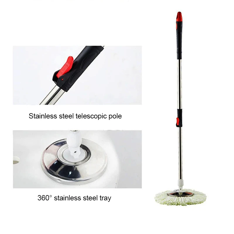 Wholesale 360 spinning mop microfiber dust magic cleaning mop spin and bucket set