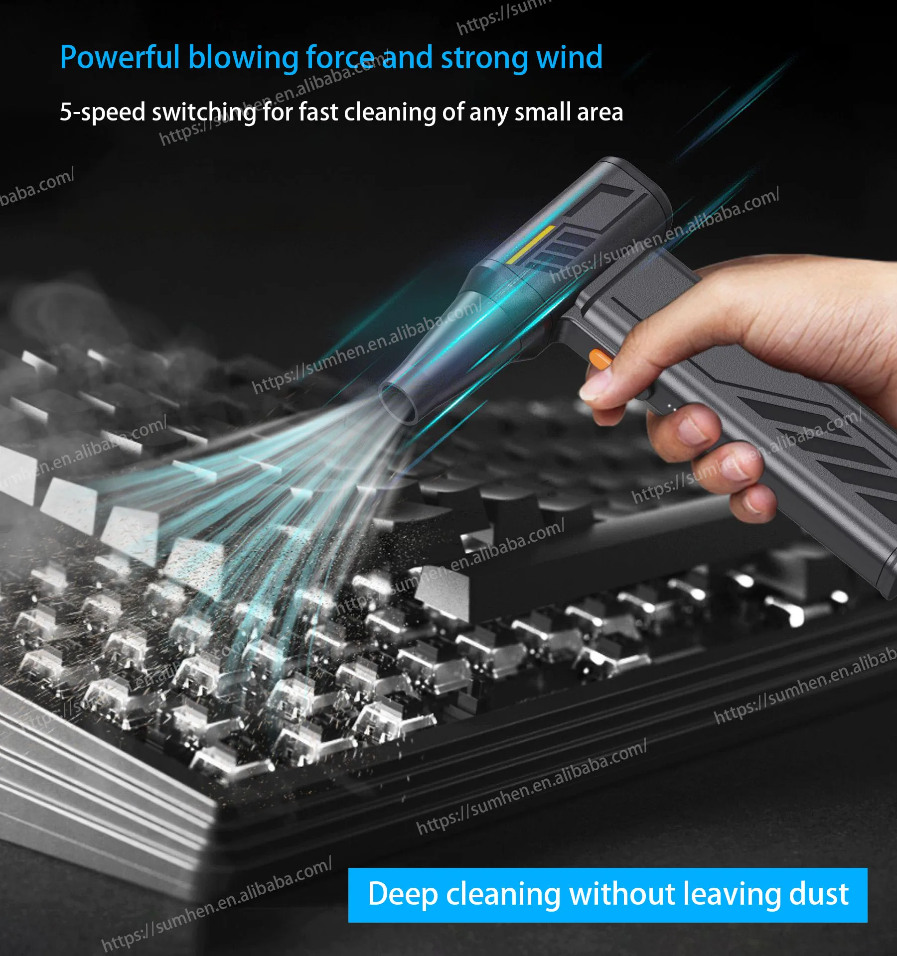 Air Duster Gun mini cordless portable Air Duster electric Compressed air Duster Spray turbo Jet Fan for kica max