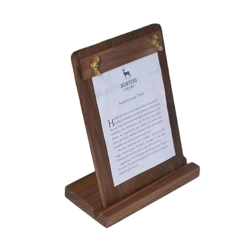 Wooden menu clipboards drawing board customized logo advertising display boards