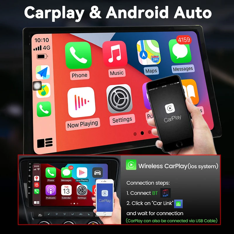 12.3 / 13.3 Inch Universal Android Radio Car Dvd Audio Player With GPS Carplay Autoradio 2DIN Car Stereo