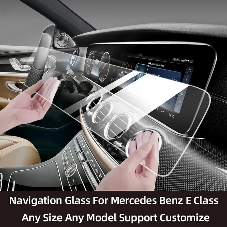 
2.5D 0.33mm For Mercedes Benz E- Class S-Class Car GPS System Display Tempered Glass Car navigation Screen Protector 