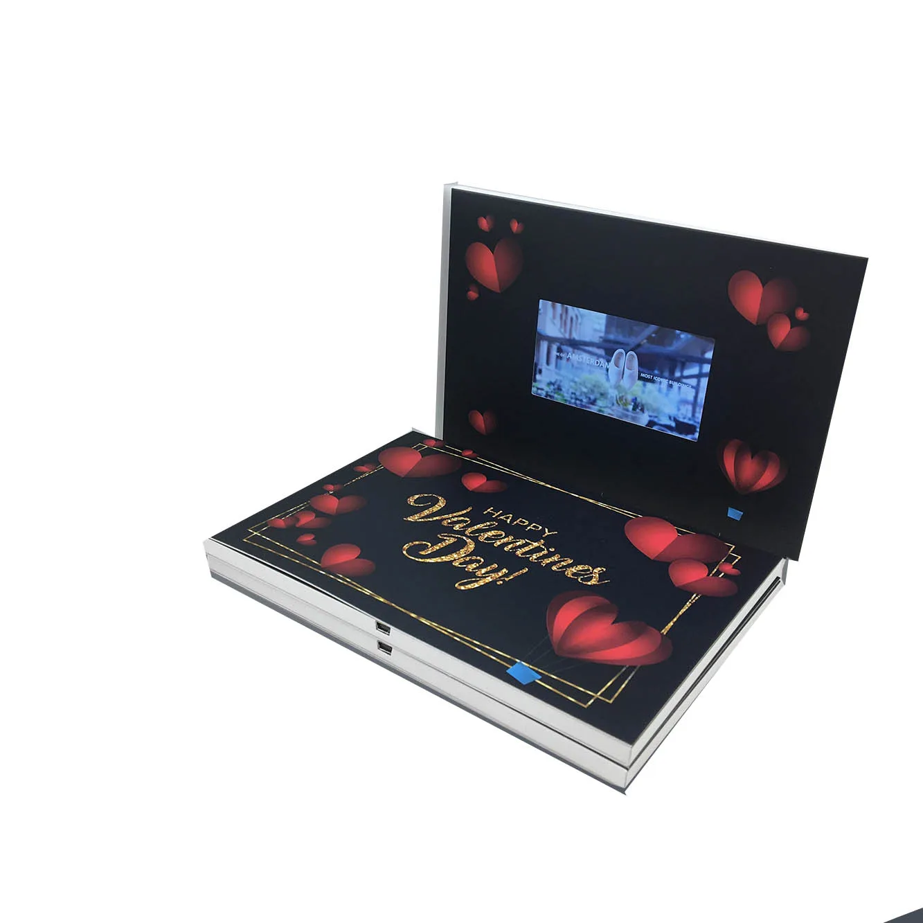 Wedding decorations and gifts 4.3 inch digital advertising video brochure promotional video card for presentations