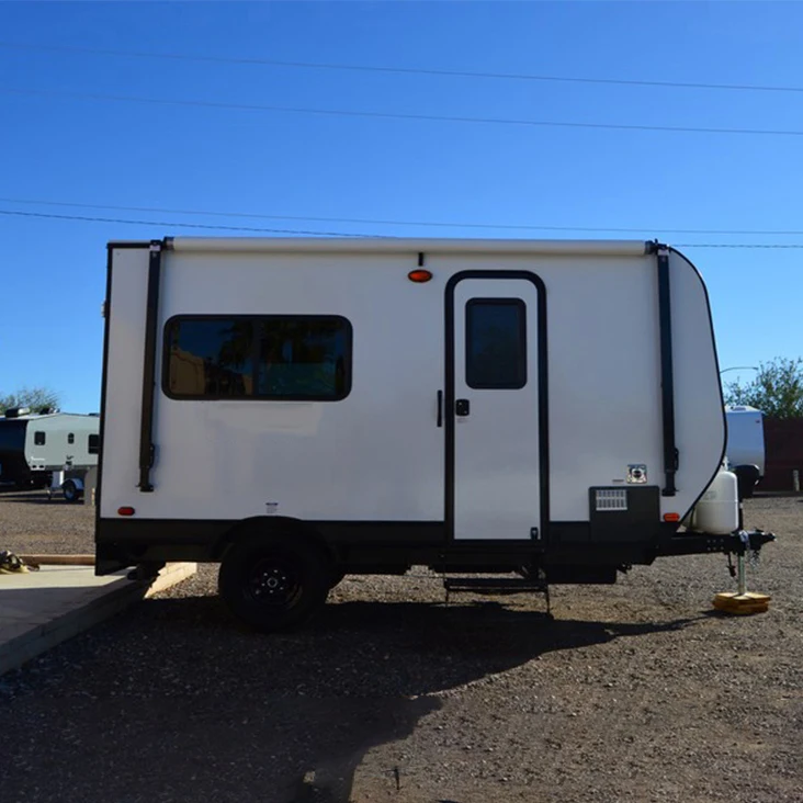 Off Road 12ft Mini Touring Camping Toy Hauler with Foldable Sofa and Toilet for Sale