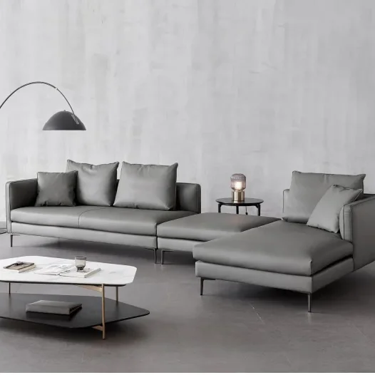 Роскошные Классические мягкие кожаные диваны с обивкой для офиса