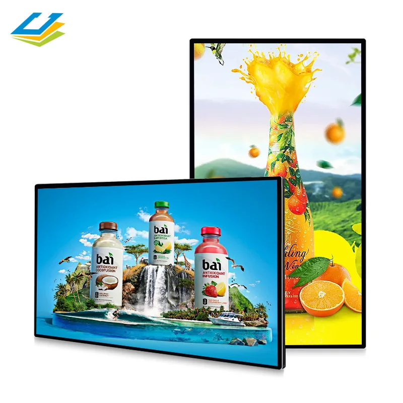 Custom 55 65 70 75 86 inch lcd tv advertising screen 55 inch digital signage lcd display for advertising
