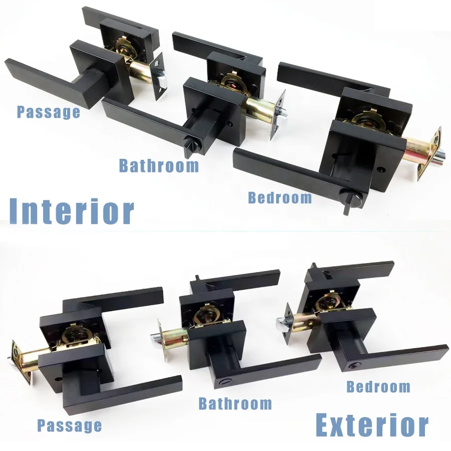 ROEASY door locks for wooden doors lock tubular lever handle hotel room bedroom bathroom furniture locks