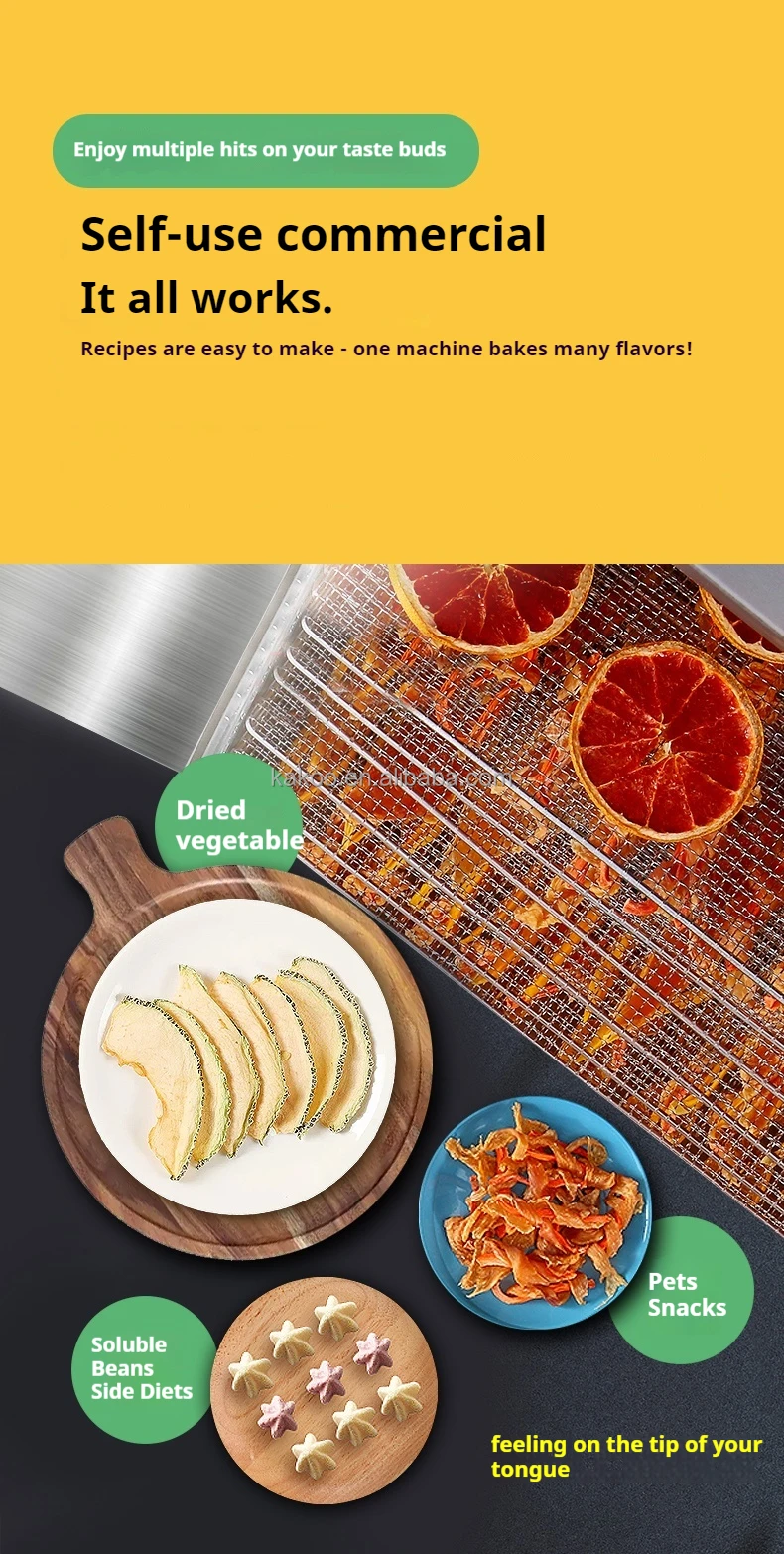 32 Layers Food Dryer two rooms dehydration Commercial Food Dehydrator Vegetables Mushroom egg tomato drying machine low power