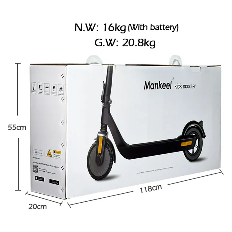 Mankeel High Speed App Controlled  Electric Scooter, 8.5inch 250W/350W Motor 2 Wheel Adult Foldable Cheap Electric Scooter