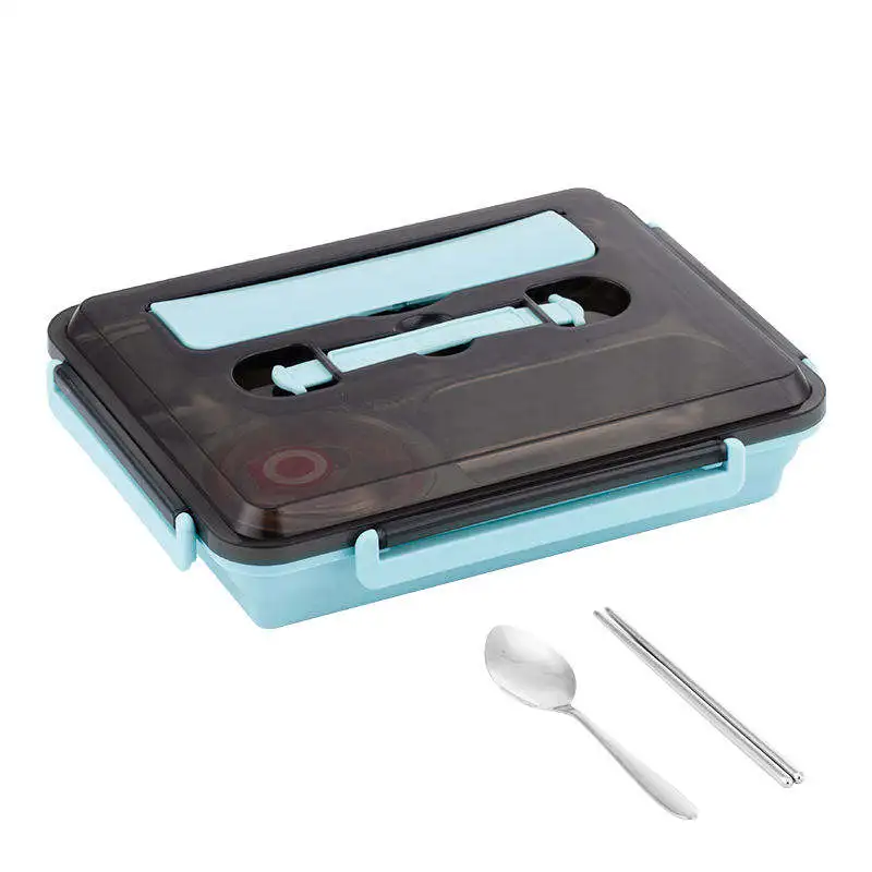 Yongfa Bento Box Lunch Box Not 3 Compartment Divided Plate Dish Set Stainless Steel BPA Free Eco-friendly 4 Compartment Modern