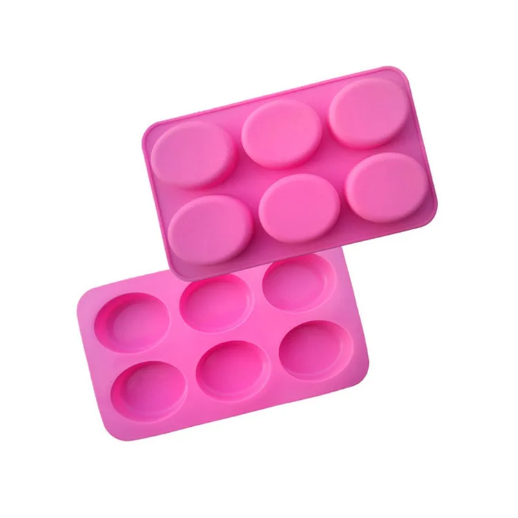 Custom 6 cavity 3d Baby rectangular diy Made Hand Oval 100% soap silicone mold for soap making