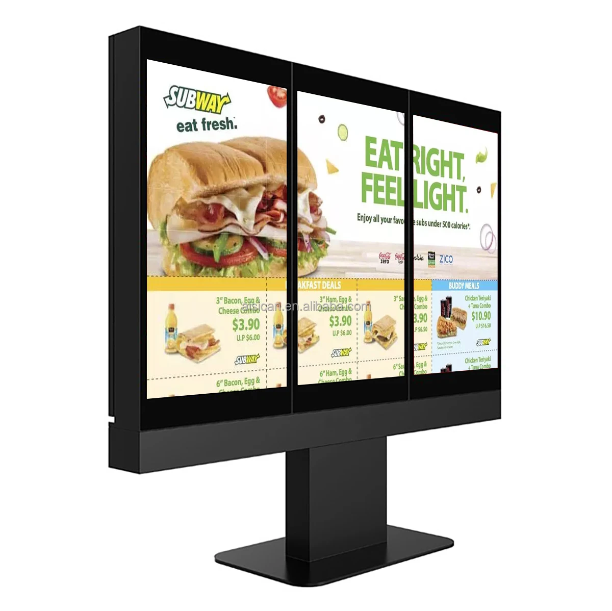 55inch single double triple drive -thru  weatherproof digital LCD screen  LG/BOE indtstrial grade