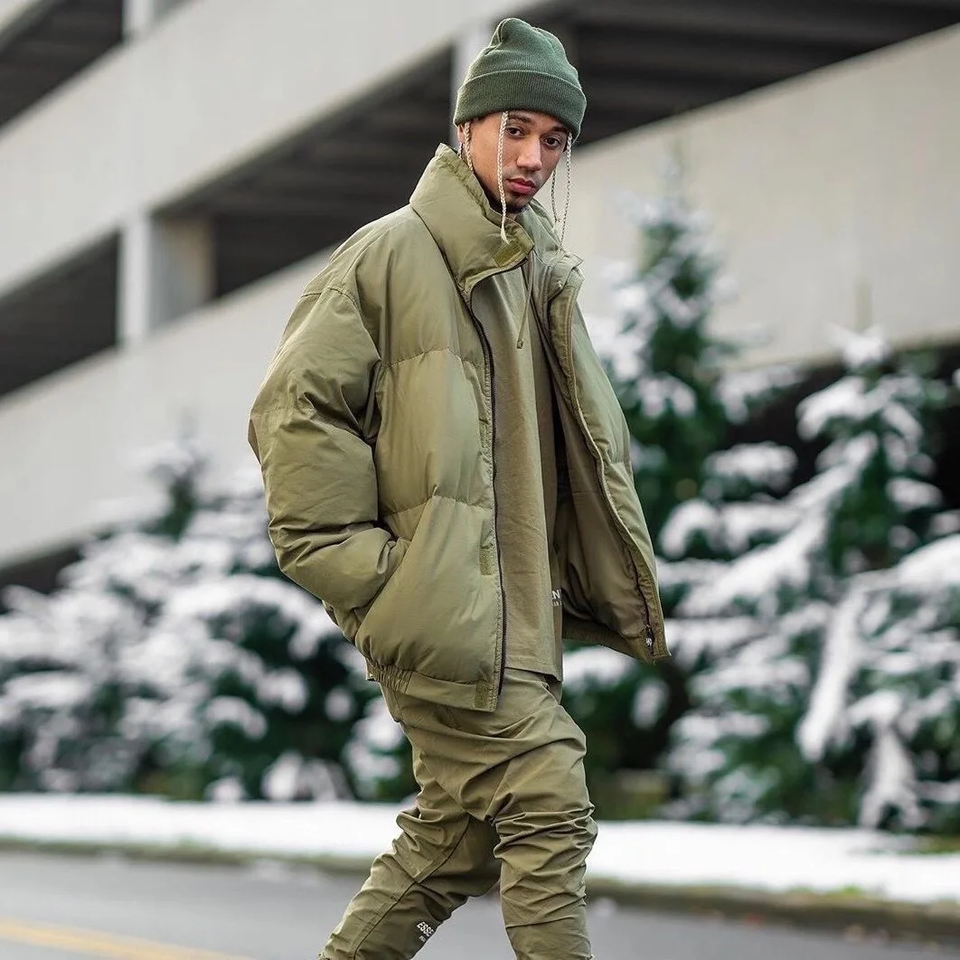 OEM Custom High Quality Wholesales Plus Size Winter High Street Cotton Coat Loose Zipper Casual Outdoor Cotton Men Women Jacket