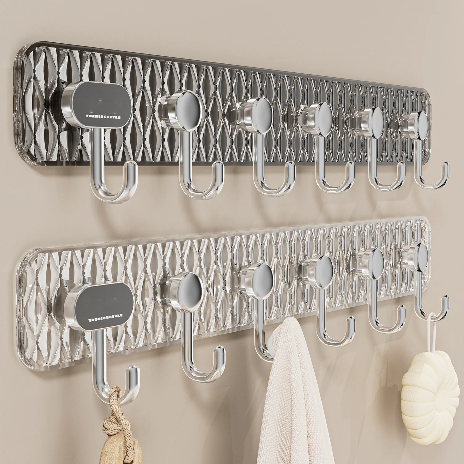China Wholesale Adhesive Strong Load-Bearing Sticky Hooks Multifunctional Nail-Free Bathroom Kitchen Hooks