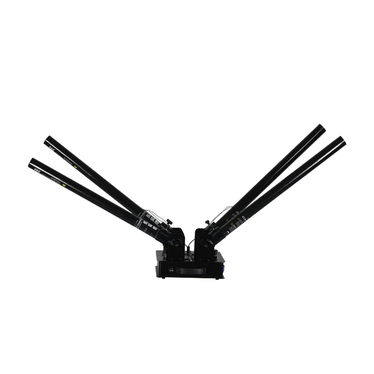 Portable electric ribbon streamers confetti popper cannon machine with remote control battery white mix colour wedding