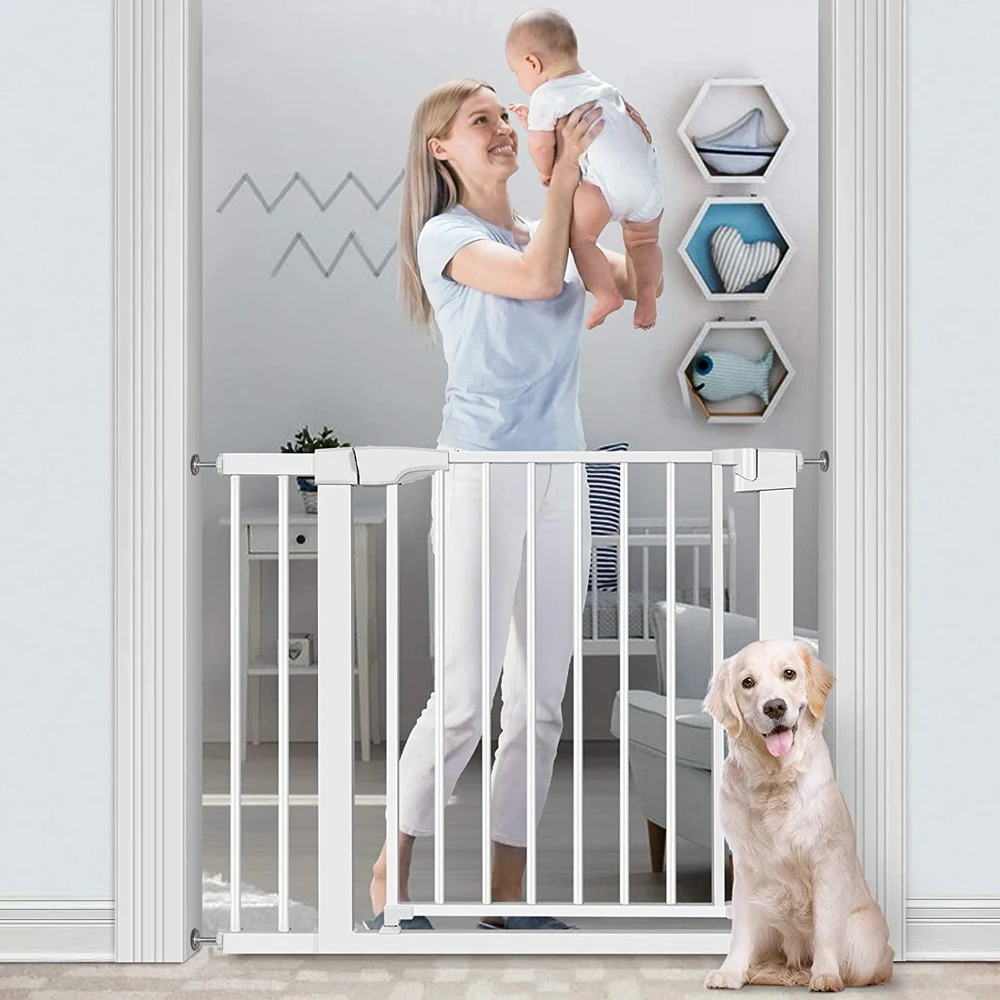 Stairs interior outdoor bed wall protects extension door pet child retractable Portable Baby Safety Gate