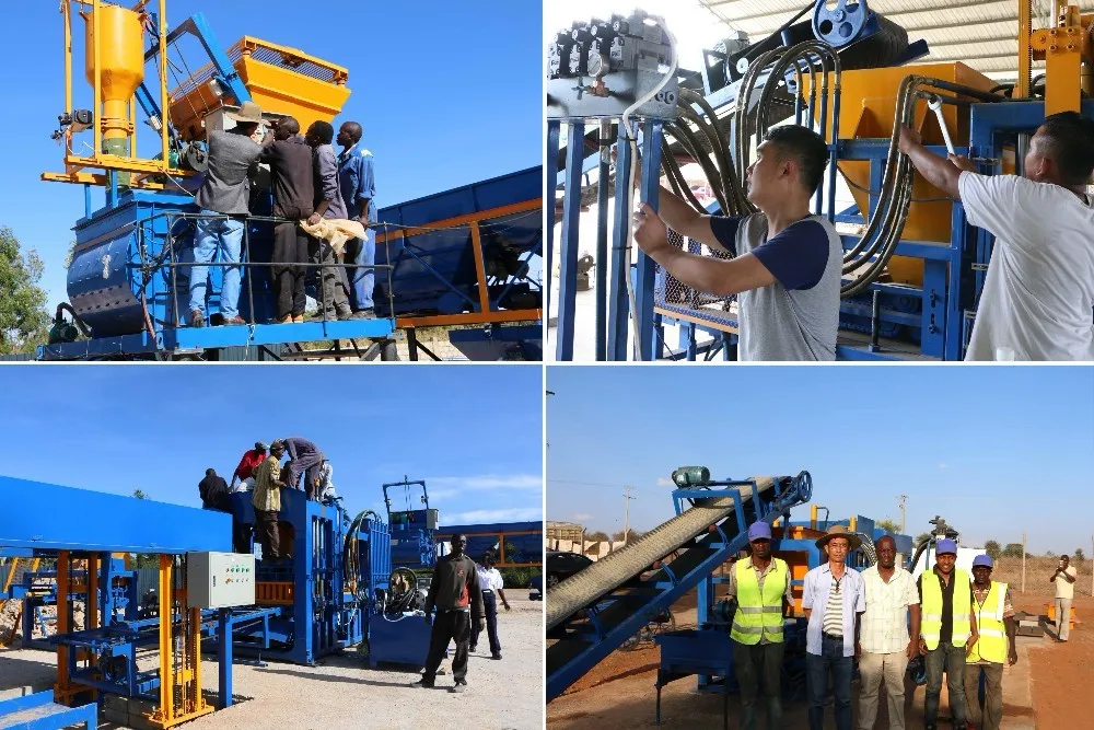 automatic block making machine QT 12-15 cement brick making machine price