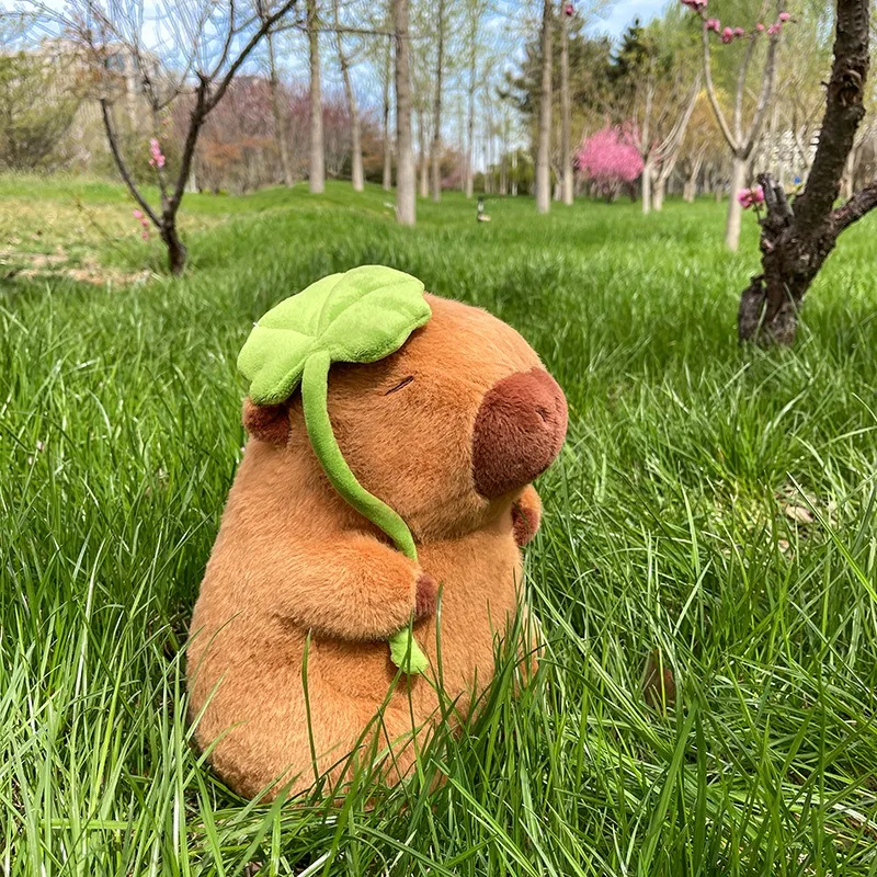 23-25 см мультфильм аниме капибара плюшевая кукла мягкая подушка мягкие животные успокаивающие игрушки для сна детей подарок на день рождения Рождество