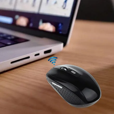 Wireless Mouse Silent 2.4G USB Computer Mouse quiet Compact Optical Cordless Mouse for Mini PC/Laptop/ Windows/Mac/Linux