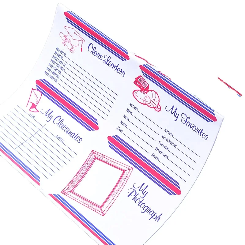 Custom Printed Exquisite Pattern Letter Paper Excellent Offset Printing Services