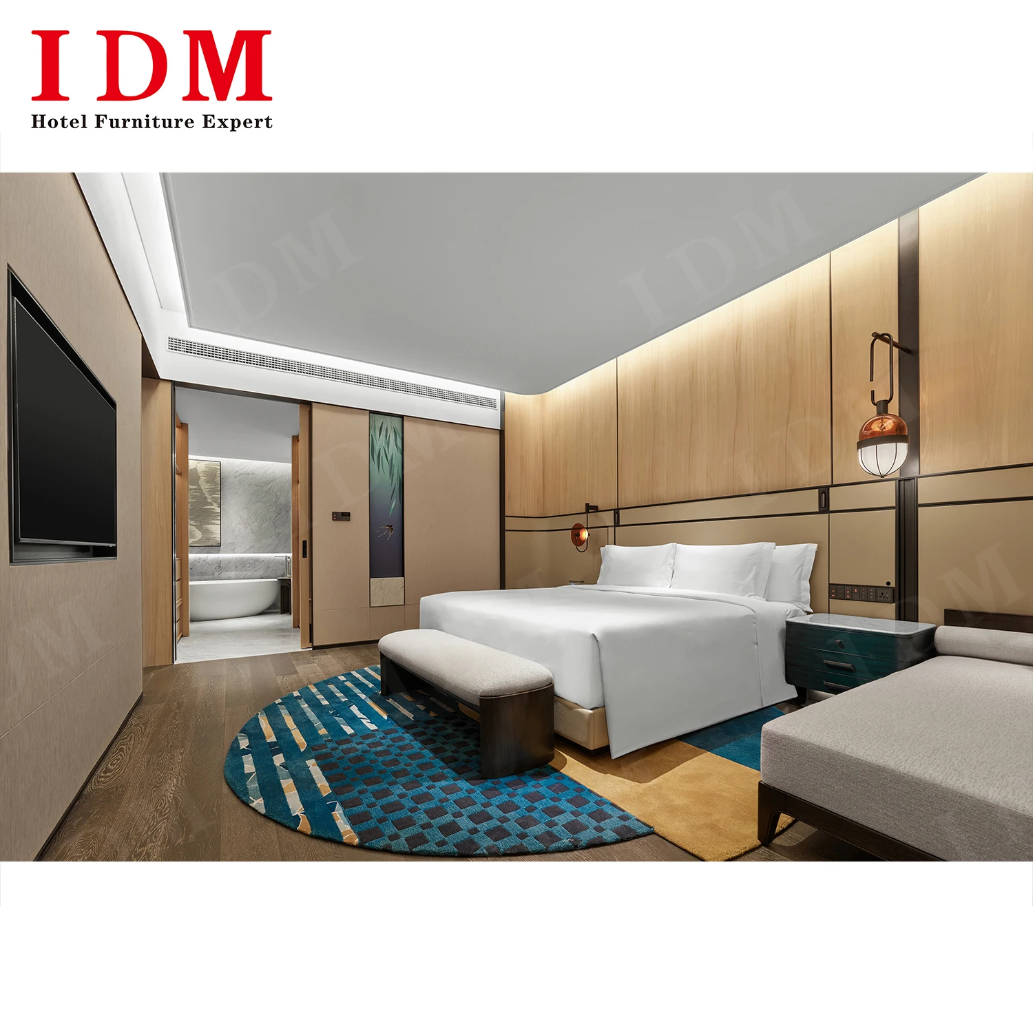 Modern hotel guest room furniture sets 5 star hotel furniture bed room bedroom set