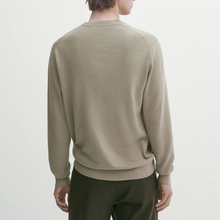 100% cashmere for man high-quality round neck sweater man cashmere