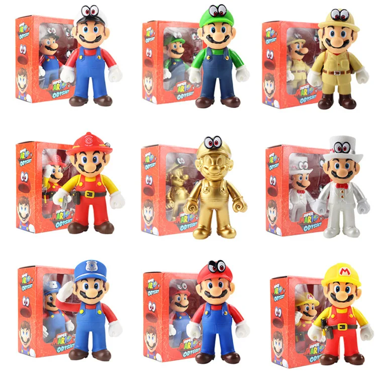 Tytopone 3D Cartoon Figure Mario Figures Game Toy Mario princess Action Figures