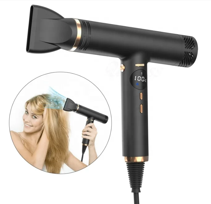 2023 Professional BLDC High Speed Hair Dryer Fast Hairdryer Secadora De Cabello Hot Brush Styler 110000rpm Ionic Hair Dryer