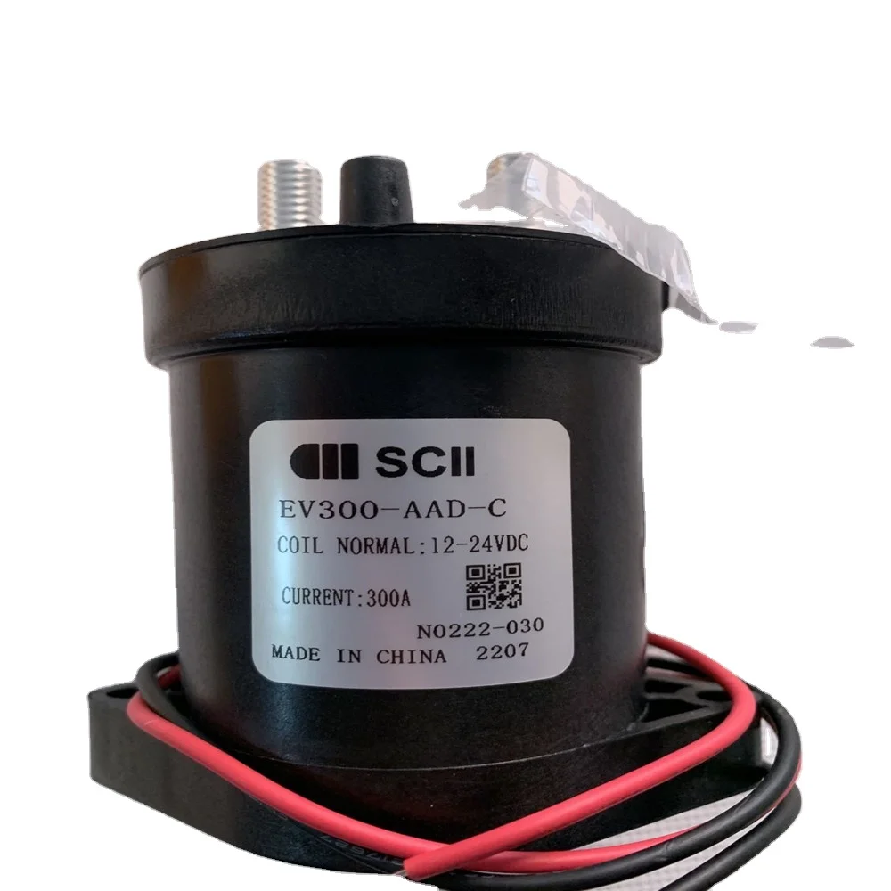 New energy high voltage DC contactor High voltage relay for electric vehicle SCII EV300-AAD-C 12-24VDC 300A