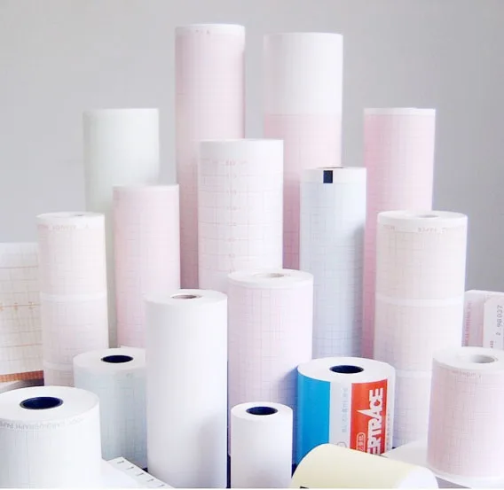12channel 210*140mm  210*295mm 6 channel 80*20mm ecg recording paper ekg paper 210*30m ecg print paper
