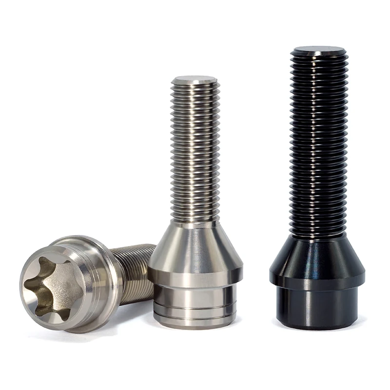 Titanium alloy spherical wheel hub bolts   for  car  direct deal