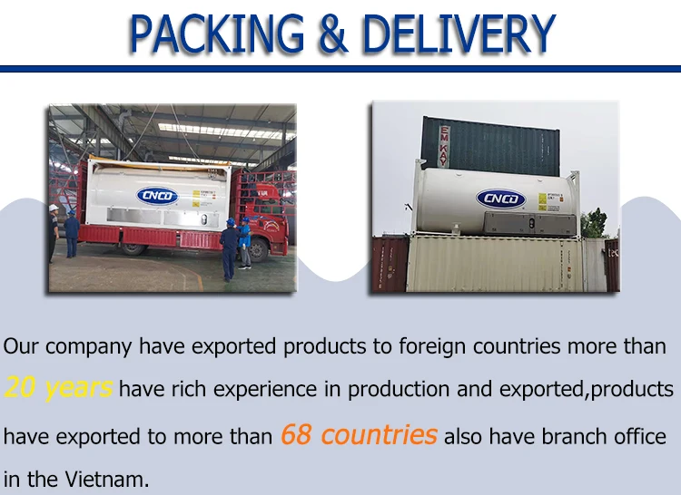 New 20Ft Standard Liquid Gas Container Iso Tank Lo2 Ln2 Lar Iso Tank Container