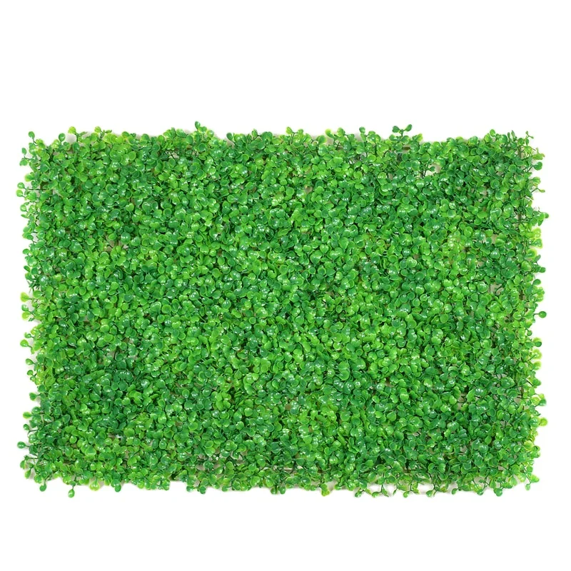 Cheap Milan Grass Wall panel Anti-UV Plastic High Quality Hedge Boxwood Panels Green Plant Vertical Artificial Garden Wall grass
