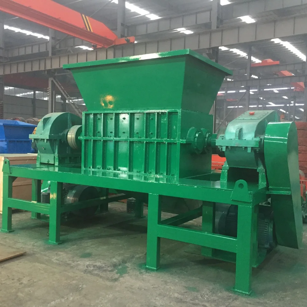Heavy-duty double shaft crushing machine to steel scrap shredder with cheap price