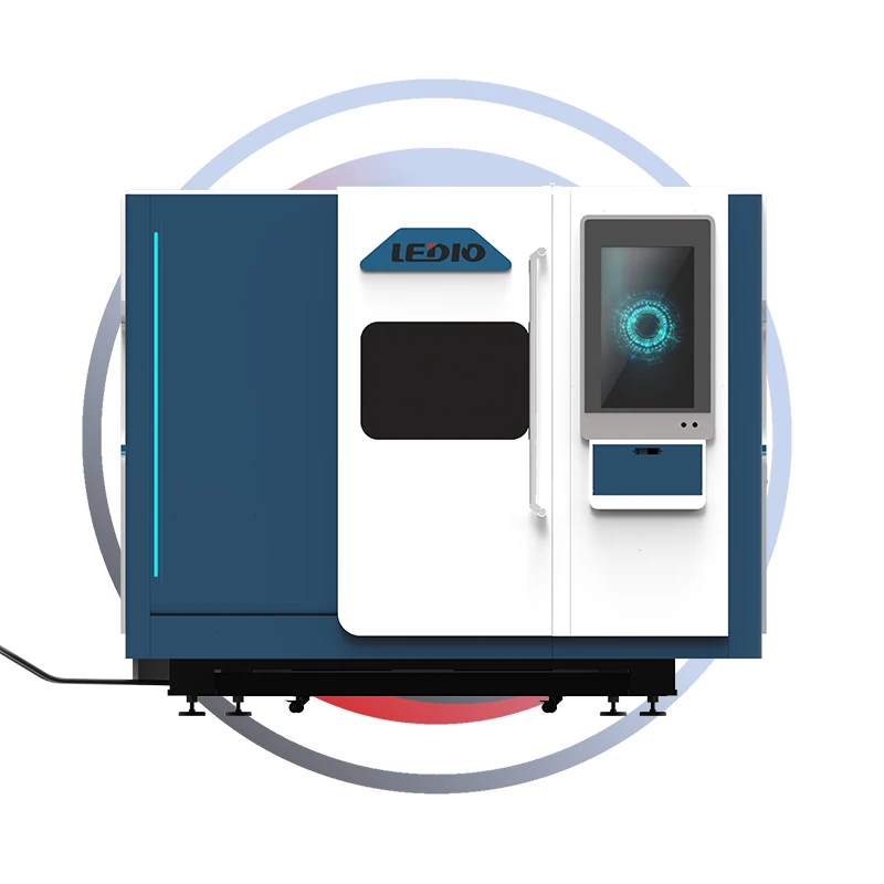 Industrial 4020 3000W All Cover Coil Laser Cutting Machine For Metal