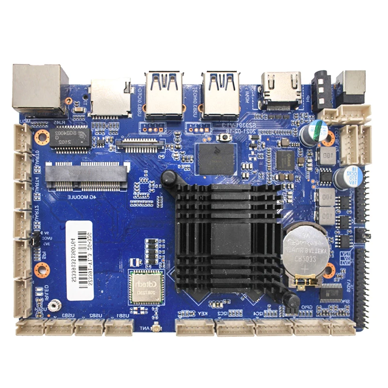 Материнская плата ARM C ortex RK3399 четырехъядерный процессор 2 ГГц Гб DDR4 16 ГБ eMMC устройство записи времени рекламная промышленная