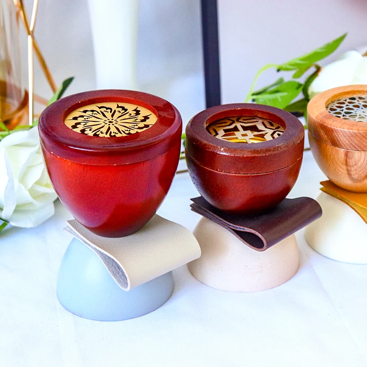 Creative Design Wooden Incense Burner Bakhoor Burner Wood Arabic Censer Incense Holder