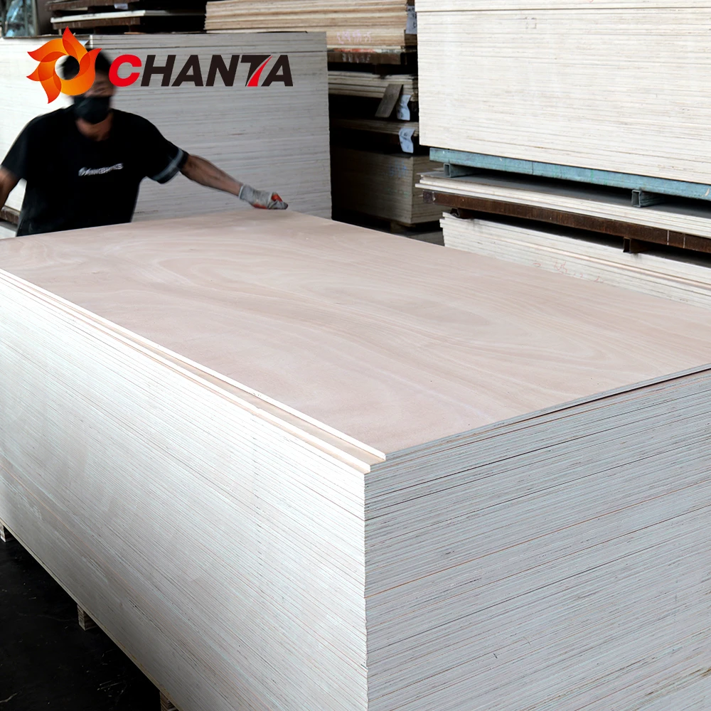 Hardwood Plywood Triplay Wooden Tropical Okoume Bintangor Plywood Export To Peru