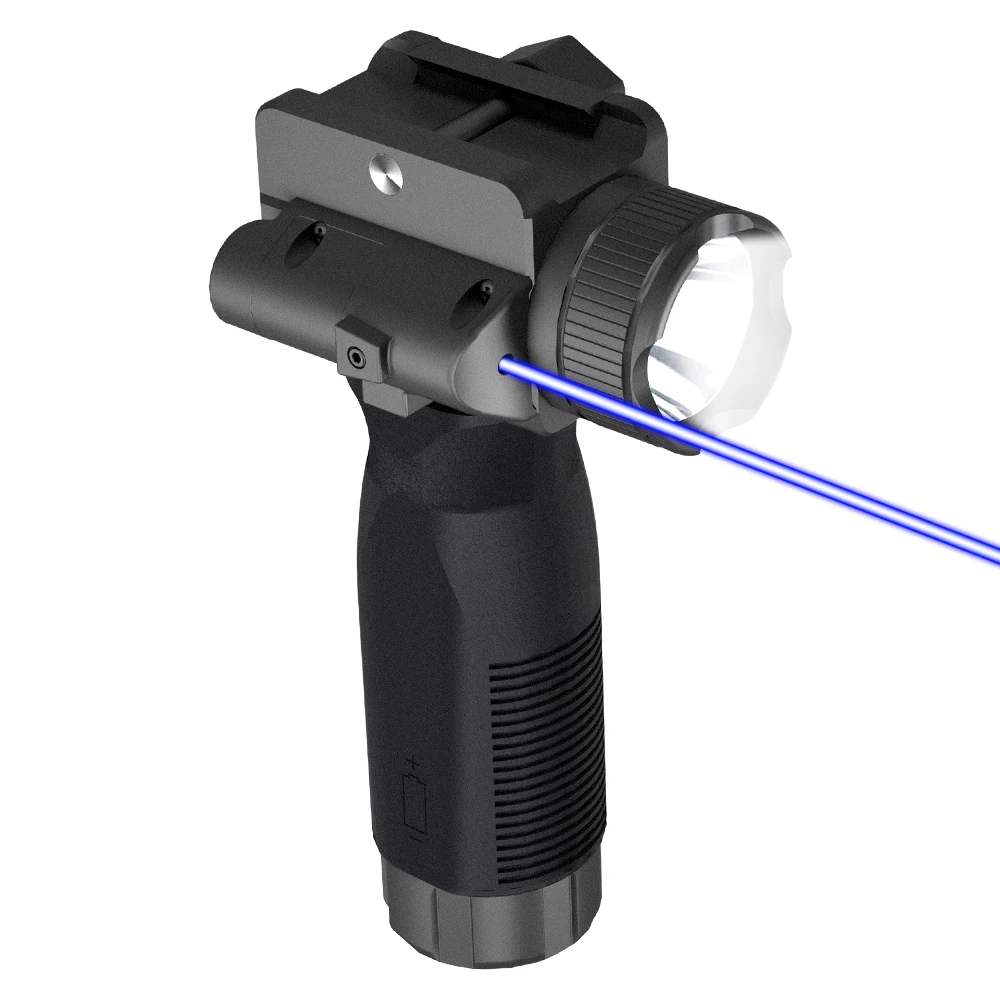 Infrared laser sight 430-450 nm blue laser with 2000 lumen LED flashlight tactical grip