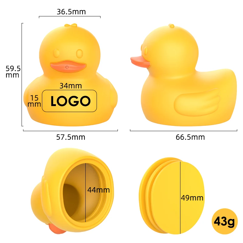 Factory Custom Toddler Water Playing Animal Duck Shape Squeezable Shower Toy Floating Cognitive Silicone Baby Bath Toys For Kid