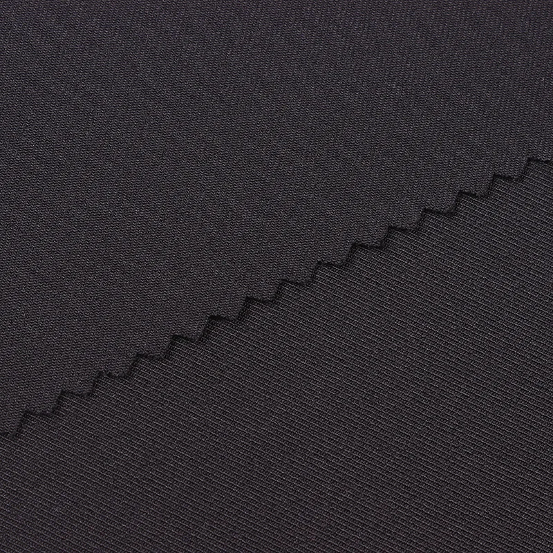 Горячая Распродажа 100d полиэстер 2/2 саржа спандекс эластичная ткань для пальто