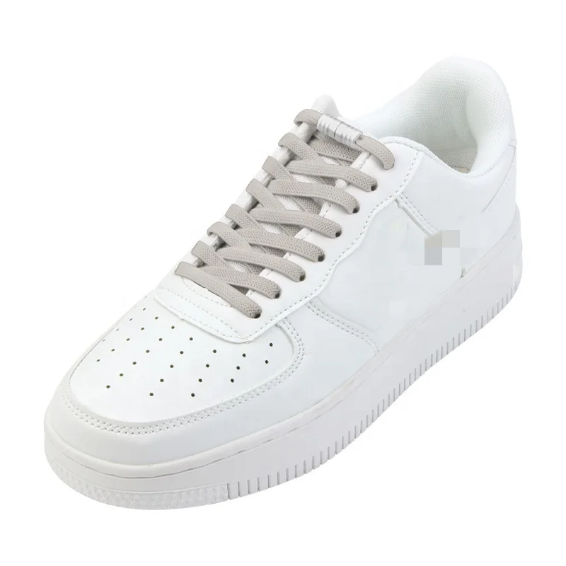 Metal Lock Elastic Shoelaces No Tie Shoe Laces For Kids and Adult Sneakers Lazy Laces One Size Fits All Shoes