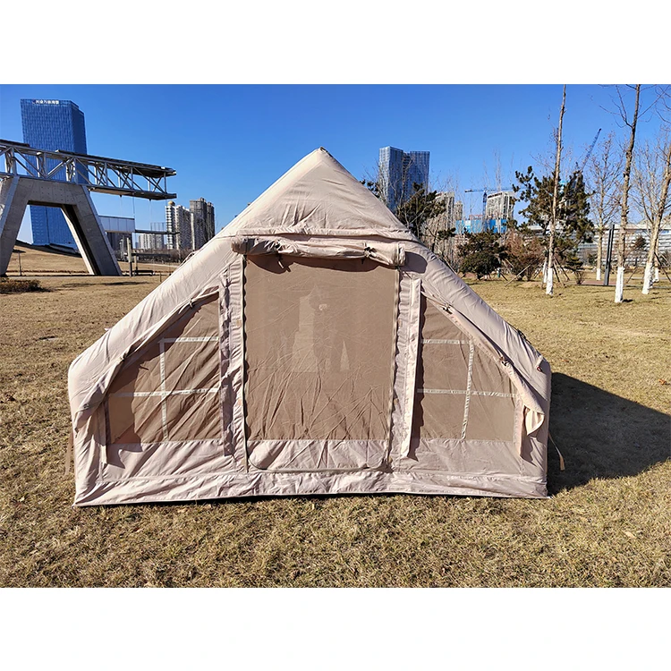 Large Inflatable Party Tent Glamping 6 Person Portable Inflatable Beach Tent With Windows For Outdoor Camping