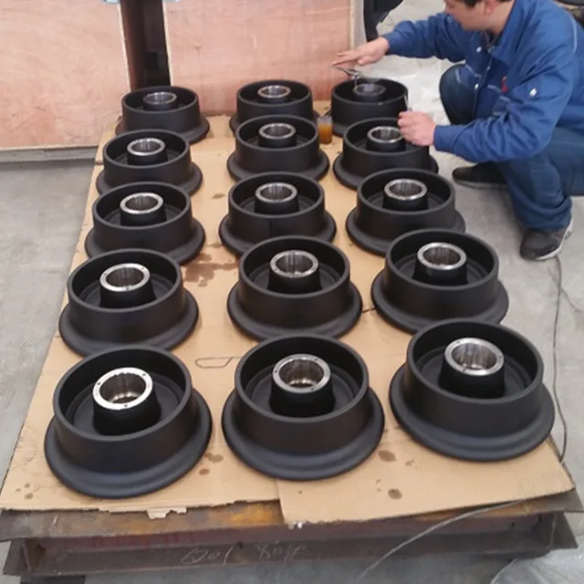 heavy mining part casting 40Cr steel railway
